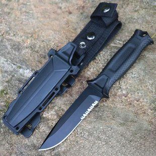 Тактичний ніж Gerber StrongArm Fixed Blade Black, Ніж для виживання A 3072 фото