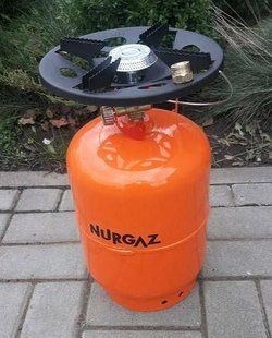 Газовий балон NURGAZ Турист 12л товщина металу 3мм 1613 фото